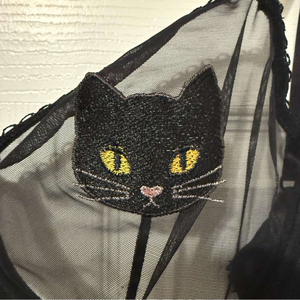 Adore Me 34DD Alyshia Unlined Bra Black cat NWOT - Picture 2 of 6